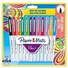 Doos met 12 Flair®-viltstiften - Diverse kleuren, brede punt - Paper Mate